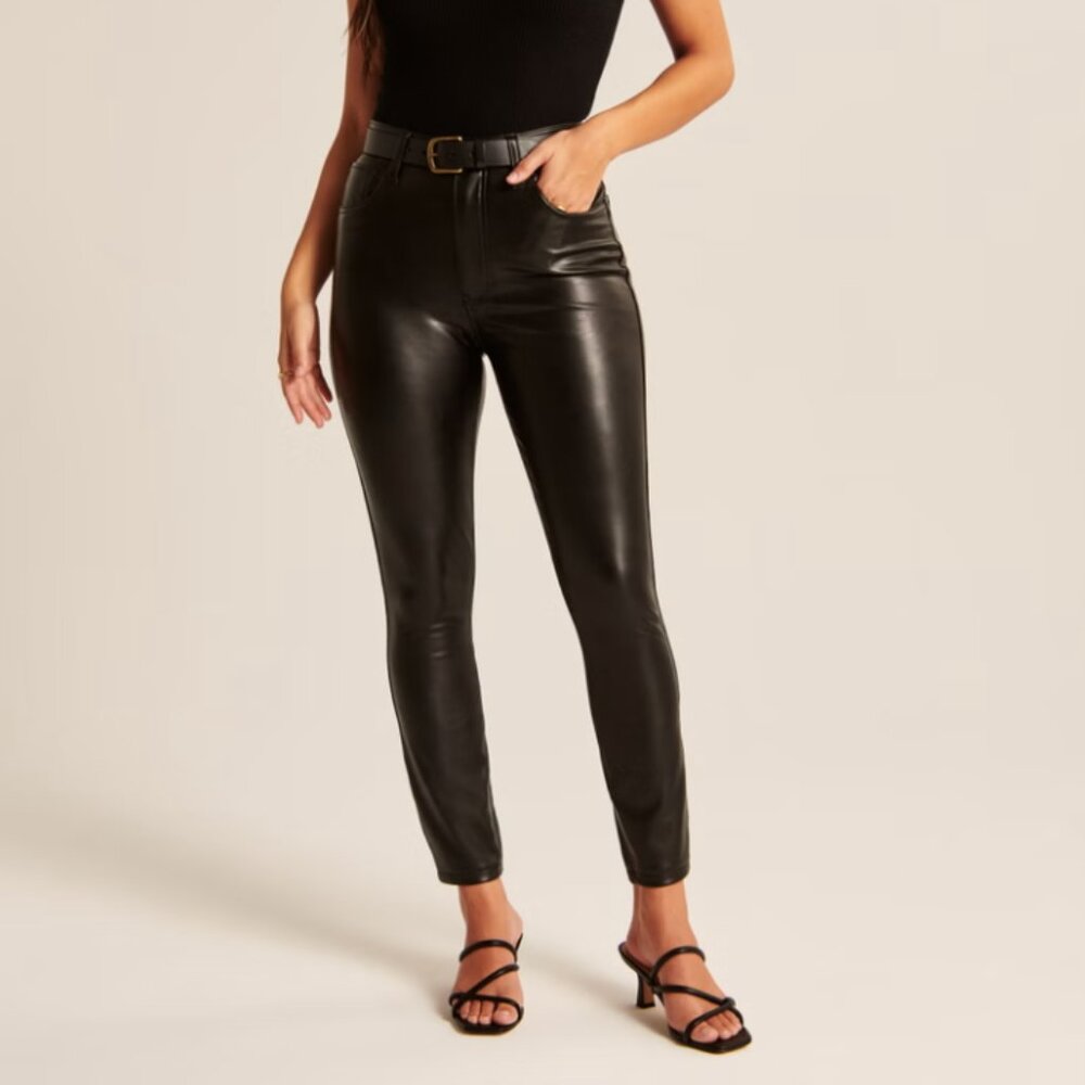 Curve Love Vegan Leather Skinny Pant